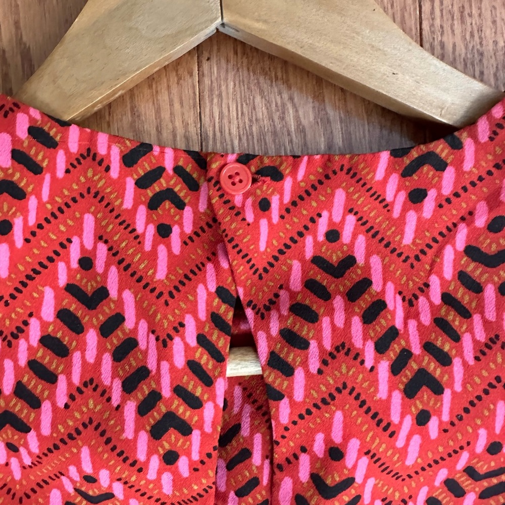 Jack Patterned Red Dress - Picture 6 of 7